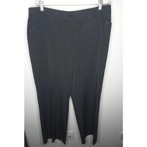 Lane Bryant Dark Gray Houston Wide Leg Pants-16 Average (36x31.5) NWT
